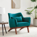 Casper Lounge Chair (Teal - Velvet) | KM Home Furniture and Mattress Store | Houston TX | Best Furniture stores in Houston