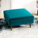 Fordham Ottoman - Teal Velvet | KM Home Furniture and Mattress Store | Houston TX | Best Furniture stores in Houston