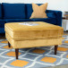 Fordham Ottoman - Gold  Velvet | KM Home Furniture and Mattress Store | Houston TX | Best Furniture stores in Houston