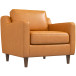 Manhattan Leather Tan Lounge Chair | KM Home Furniture and Mattress Store | Houston TX | Best Furniture stores in Houston