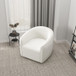Spring Cream Boucle Swivel Chair  | KM Home Furniture and Mattress Store | Houston TX | Best Furniture stores in Houston