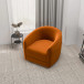 Spring Burnt Orange Velvet Swivel Chair  | KM Home Furniture and Mattress Store | Houston TX | Best Furniture stores in Houston