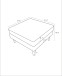 Fordham Ottoman - Light Gray Fabric | KM Home Furniture and Mattress Store | Houston TX | Best Furniture stores in Houston