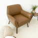 Penny Leather Lounge Chair (Tan) | KM Home Furniture and Mattress Store | Houston TX | Best Furniture stores in Houston