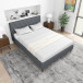 Ashton Queen Size Dark Gray Platform Bed  | KM Home Furniture and Mattress Store | Houston TX | Best Furniture stores in Houston