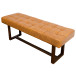 Sumba Modern Genuine Tan Leather  Bench | KM Home Furniture and Mattress Store | Houston TX | Best Furniture stores in Houston