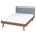 Modern Divani Wood Queen Platform Bed  | KM Home Furniture and Mattress Store | Houston TX | Best Furniture stores in Houston