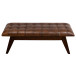 Niles Genuine Tan Leather Bench  | KM Home Furniture and Mattress Store | Houston TX | Best Furniture stores in Houston