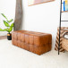 Bunta Modern Tan Leather Bench | KM Home Furniture and Mattress Store | Houston TX | Best Furniture stores in Houston