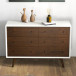 Noak White Walnut Dresser - 6 Drawer | KM Home Furniture and Mattress Store | Houston TX | Best Furniture stores in Houston