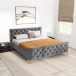 Beverly Platform Bed (King - Dark Grey Velvet) | KM Home Furniture and Mattress Store | Houston TX | Best Furniture stores in Houston