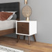 Noak Night Stand - White Walnut 2 Drawer | KM Home Furniture and Mattress Store | TX | Best Furniture stores in Houston