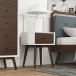 Hayes White Solid Wood Night Stand | KM Home Furniture and Mattress Store | Houston TX | Best Furniture stores in Houston