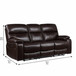 Top Grain Leather Sofa - Brown