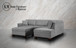 Fabric Sectional with Ottoman Gray