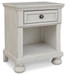 Robbinsdale - Antique White - One Drawer Night Stand