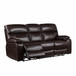 Fallon Top Grain Leather Power Reclining Sofa with Power Headrests