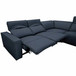 Blythe Power Reclining Top Grain Leather Sectional with Power Headrests