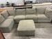 RETURN  ITEM - Bexley 6-Piece Modular Fabric Sectional Gray -SOLD AS IS