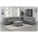 Bexley 6-Piece Modular Fabric Sectional Gray