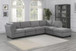 Bexley 6-Piece Modular Fabric Sectional Gray