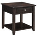 Bradford - Square 1-Shelf End Table - Walnut