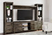 Trinell - Brown - 4-Piece Entertainment Center