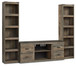 Trinell - 3-Piece Entertainment Center - Brown