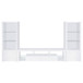 Jude - 3 Piece TV Entertainment Center - White High Gloss