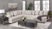 Mia Oversized Sectional in Chenille by Happy Homes