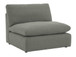 Denver Gray Sectional in Thick Linen
