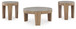 Guystone - Light Brown - Occasional Table Set (Set of 3)