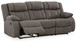 First Base - Gunmetal - Reclining Sofa