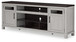 Darborn - Gray / Brown - Xl TV Stand W/Fireplace Option