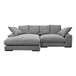 Plunge - Fabric Sectional - Gray