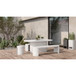 Lyon - Outdoor Cement Dining Table - Light Gray