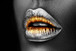 Tempered Glass With Foil - Golden Lips - Pearl Silver