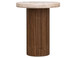 Sahara - End Table - Light Cream / Brown Caramel