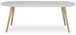 Seton Creek - White - Oval Dining Table With Umb Opt