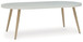 Seton Creek - White - Oval Dining Table With Umb Opt