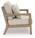 Hallow Creek - Loveseat With Cushion - Driftwood