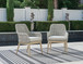 Seton Creek - Arm Chair With Cushion (Set of 2) - Gray