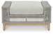 Seton Creek - Gray - Ottoman With Cushion