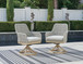 Seton Creek - Swivel Chair With Cushion (Set of 2) - Gray