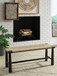 Acerman - Black / Natural - Accent Bench