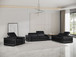 296 - Genuine Leather Living Room Set