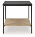 Minrich - Black / Natural - Accent Table