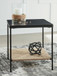 Minrich - Black / Natural - Accent Table