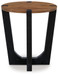 Hanneforth - Round End Table - Brown