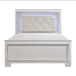 1916W LED Bed Allura Collection White by Homele